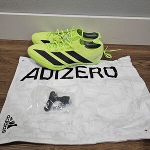 New Spikes + Tool adidas Adizero Prime SP 3 Strung Lucid Lemon Black Mens Sz 7.5